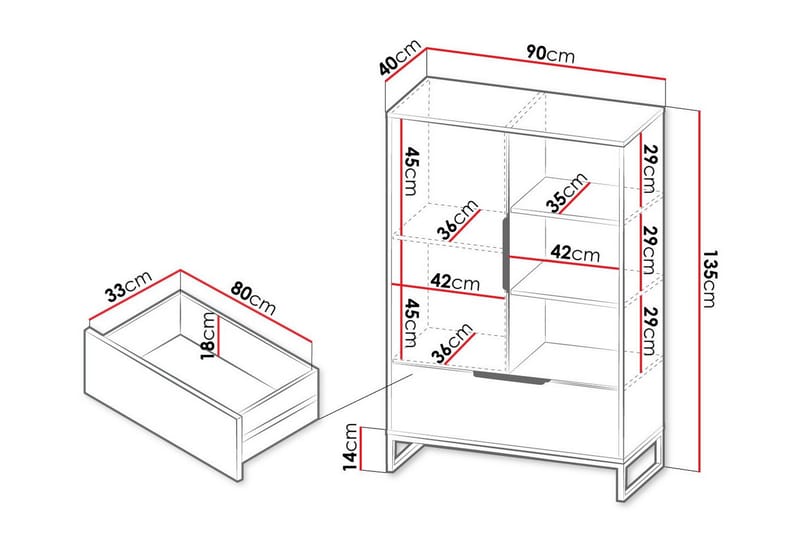 Lasten hylly Staffin 90 cm - Valkoinen - Huonekalut - Lasten kalusteet - Lastenhuoneen säilytys - Lastenhuoneen hylly - Kirjahylly lastenhuoneeseen