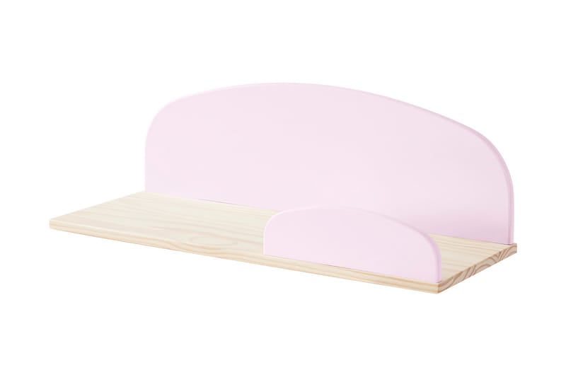 Seinähylly Frencha 65 cm - Vaalearoosa - Huonekalut - Lasten kalusteet - Lastenhuoneen säilytys - Lastenhuoneen hylly - Seinähylly lastenhuoneeseen