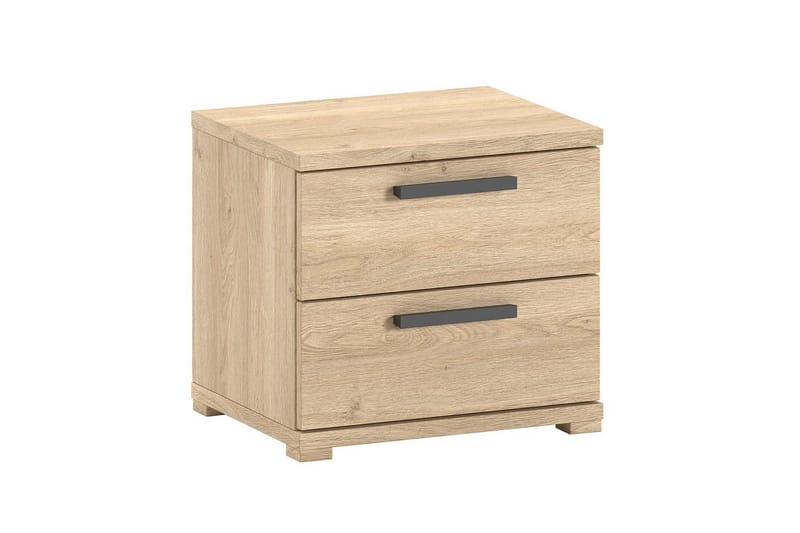 Sam yöpöytä 39 cm puuta säilytyksellä ja laatikoilla, Beige