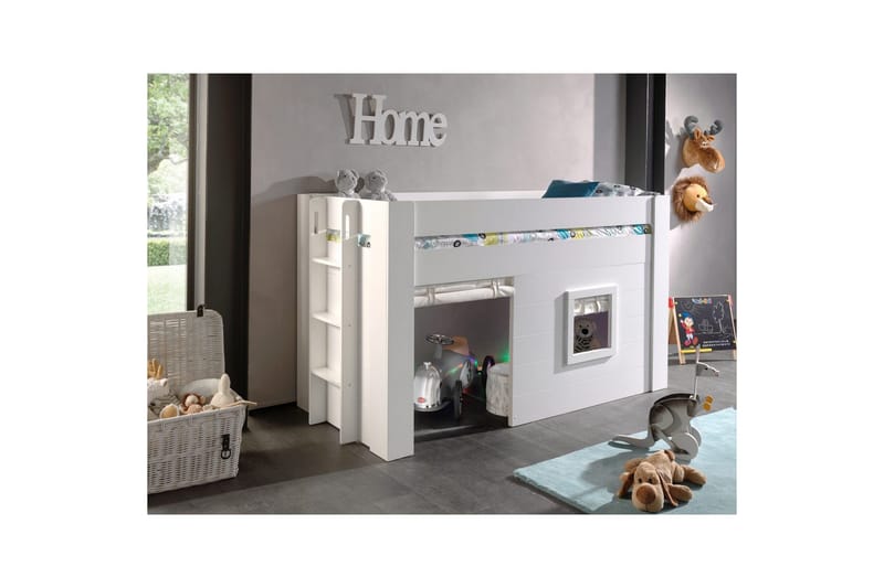 Keskikorkea sänky verholla Noah - Huonekalut - Lasten kalusteet - Lastensängyt & juniorisängyt - Talosänky