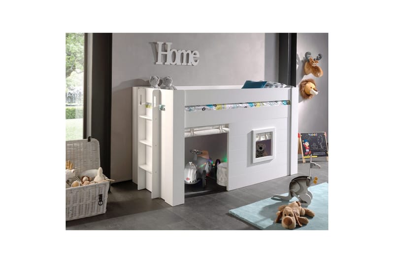 Keskikorkea sänky verholla Noah - Huonekalut - Lasten kalusteet - Lastensängyt & juniorisängyt - Talosänky