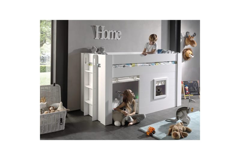 Keskikorkea sänky verholla Noah - Huonekalut - Lasten kalusteet - Lastensängyt & juniorisängyt - Talosänky