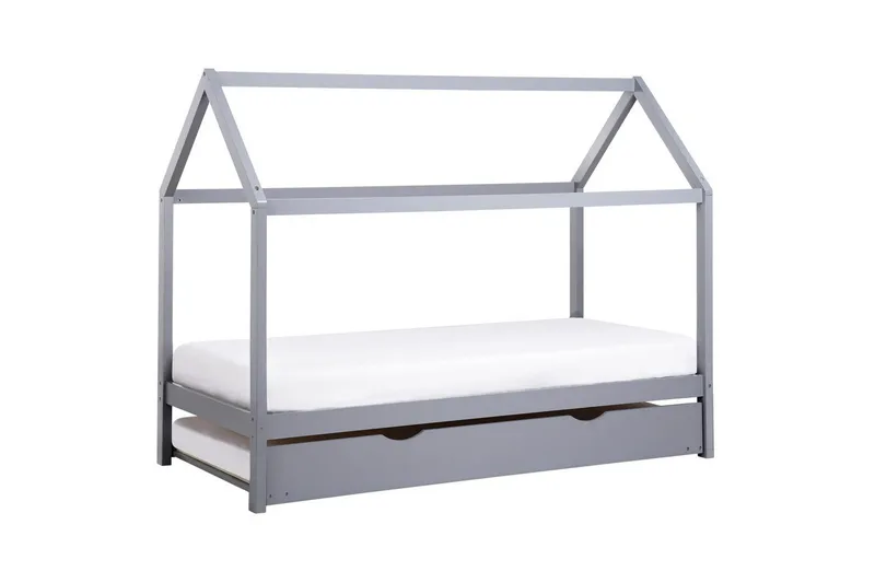 Laajennettava lastensänky Crillon - Harmaa - Huonekalut - Lasten kalusteet - Lastensängyt & juniorisängyt - Talosänky