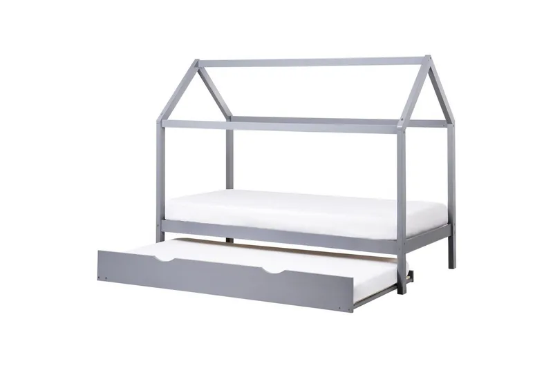 Laajennettava lastensänky Crillon - Harmaa - Huonekalut - Lasten kalusteet - Lastensängyt & juniorisängyt - Talosänky