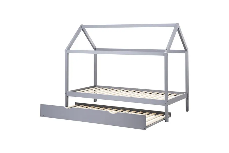 Laajennettava lastensänky Crillon - Harmaa - Huonekalut - Lasten kalusteet - Lastensängyt & juniorisängyt - Talosänky
