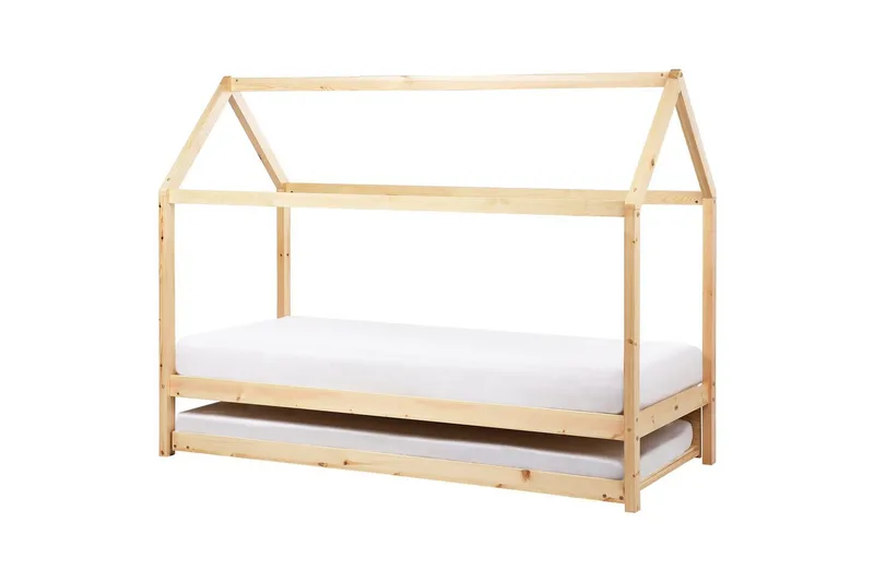 Laajennettava lastensänky Crillon - Vaalea puu - Huonekalut - Lasten kalusteet - Lastensängyt & juniorisängyt - Talosänky