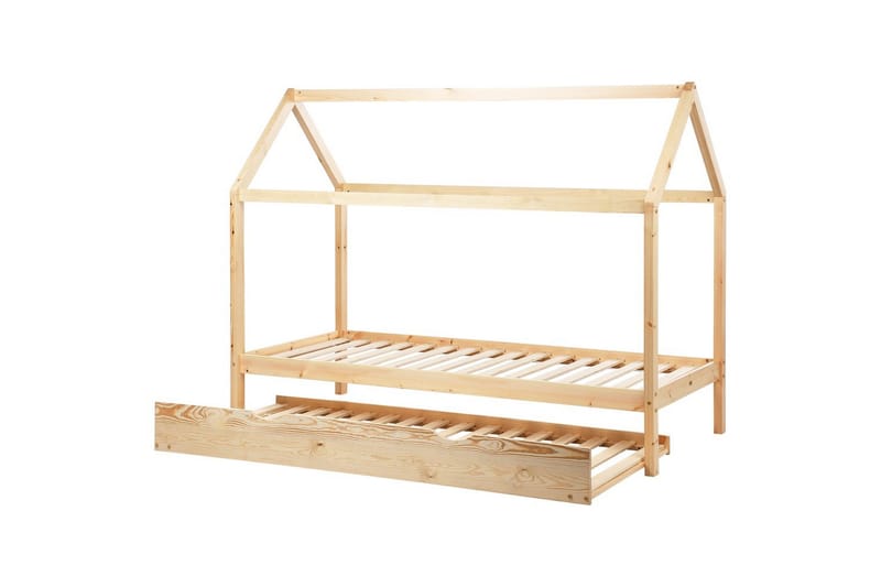Laajennettava lastensänky Crillon - Vaalea puu - Huonekalut - Lasten kalusteet - Lastensängyt & juniorisängyt - Talosänky
