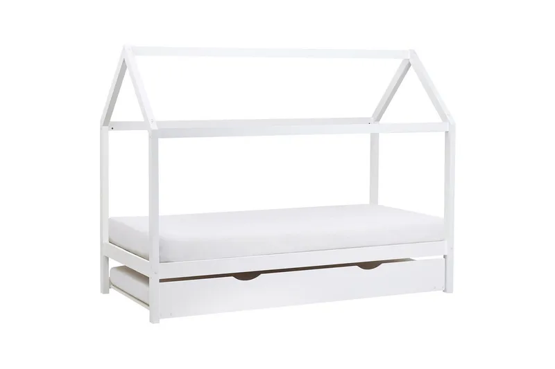 Laajennettava lastensänky Crillon - Valkoinen - Huonekalut - Lasten kalusteet - Lastensängyt & juniorisängyt - Talosänky