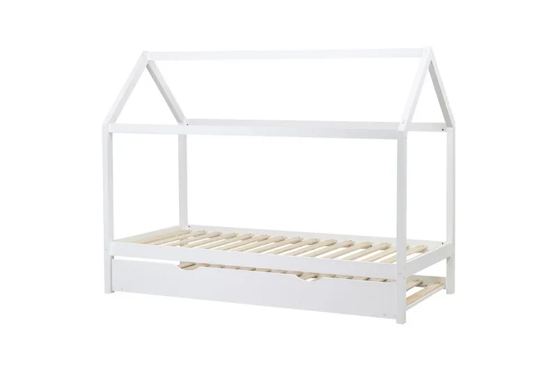 Laajennettava lastensänky Crillon - Valkoinen - Huonekalut - Lasten kalusteet - Lastensängyt & juniorisängyt - Talosänky