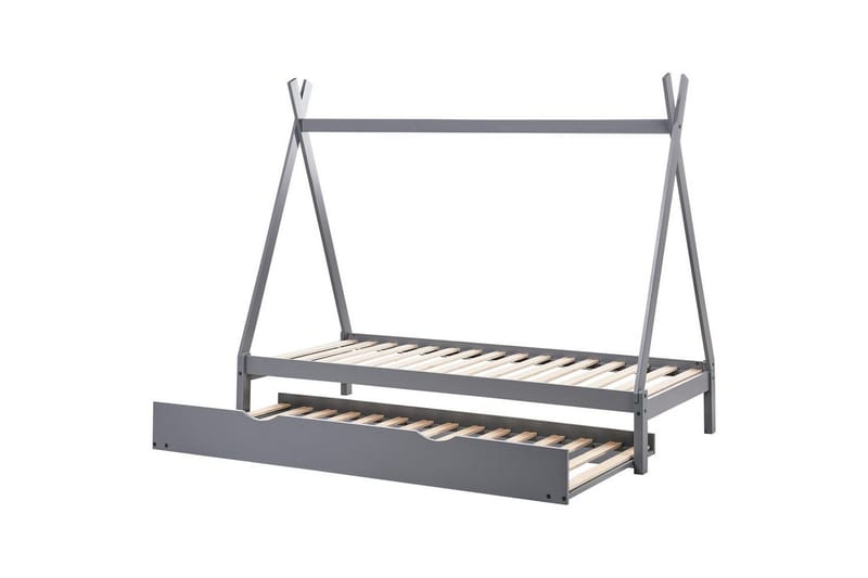 Laajennettava lastensänky Talmontiers - Harmaa - Huonekalut - Lasten kalusteet - Lastensängyt & juniorisängyt - Talosänky