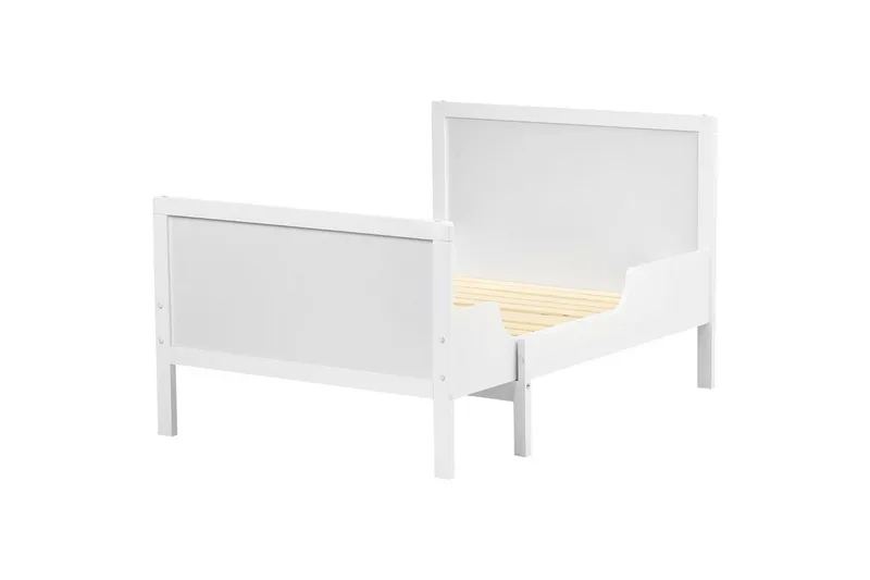 Laajennettava taaperoiden sänky Montigny - Valkoinen - Huonekalut - Lasten kalusteet - Lastensängyt & juniorisängyt