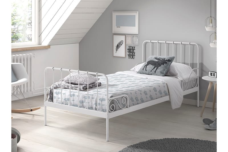 LaKivisänky Stestone 90x200 - Valkoinen - Huonekalut - Lasten kalusteet - Lastensängyt & juniorisängyt - Tavallinen lastensänky