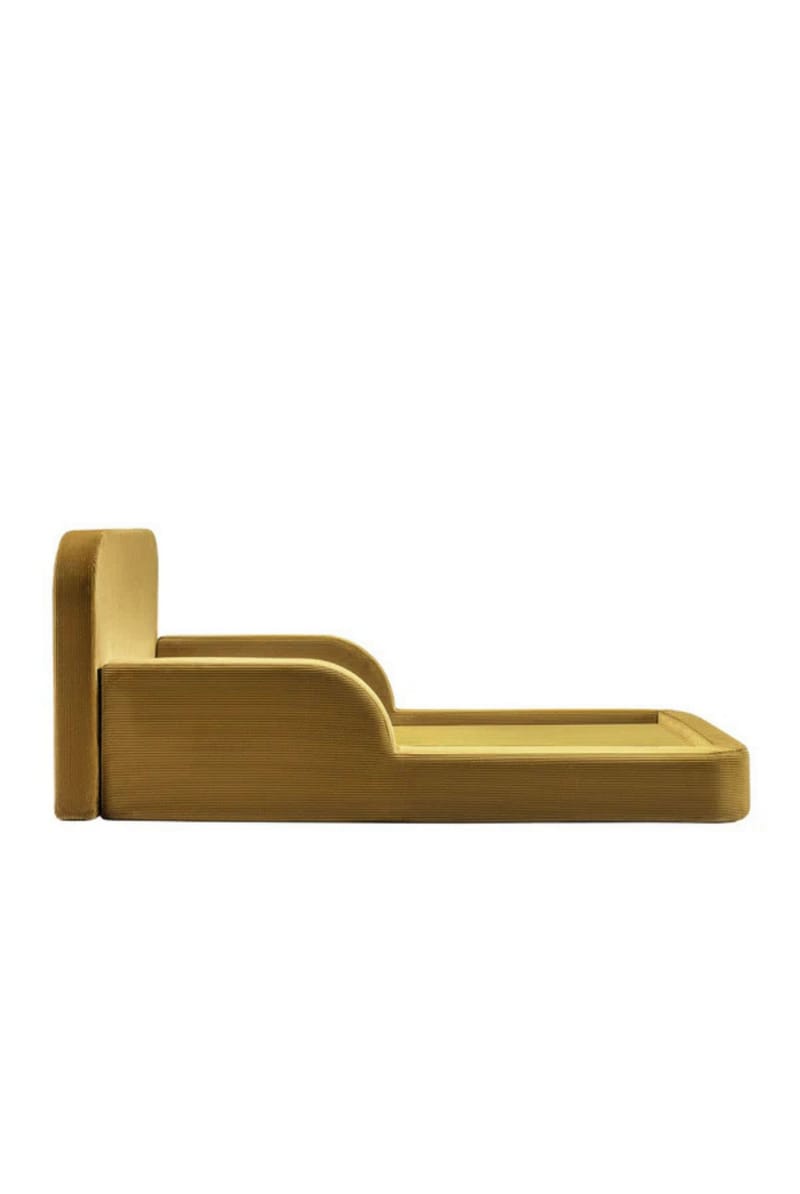 Lasten sänky Atelier Del Sofa Funbed Double (115 x 90 x 210 cm) Sinappi - Sinappi - Huonekalut - Lasten kalusteet - Lastensängyt & juniorisängyt - Tavallinen lastensänky