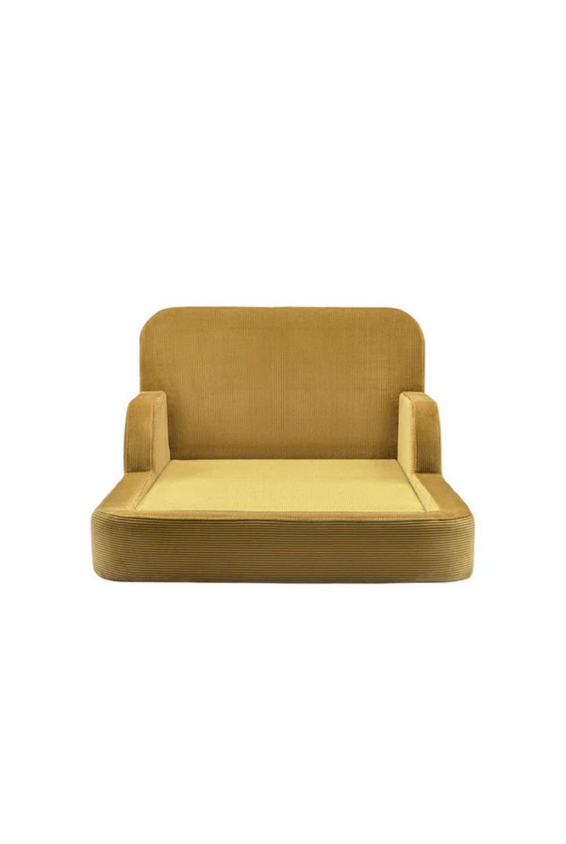 Lasten sänky Atelier Del Sofa Funbed Double (115 x 90 x 210 cm) Sinappi - Sinappi - Huonekalut - Lasten kalusteet - Lastensängyt & juniorisängyt - Tavallinen lastensänky