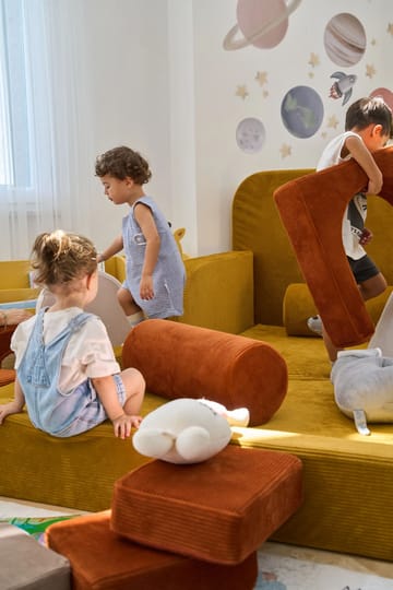 Lasten sänky Atelier Del Sofa Funbed Double (115 x 90 x 210 cm) Sinappi - Sinappi - Huonekalut - Lasten kalusteet - Lastensängyt & juniorisängyt - Tavallinen lastensänky
