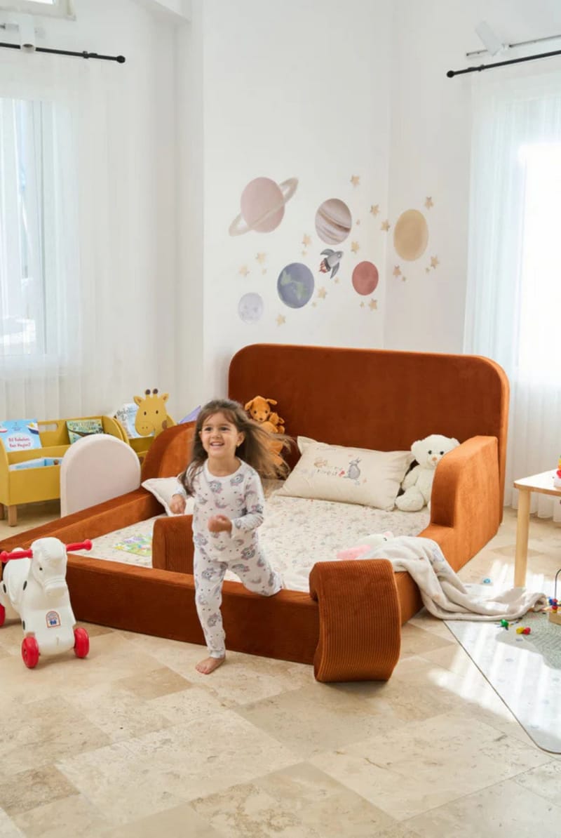 Lasten sänky Atelier Del Sofa Funbed Double (115 x 90 x 210 cm) Tile Red - Tile Red - Huonekalut - Lasten kalusteet - Lastensängyt & juniorisängyt - Tavallinen lastensänky