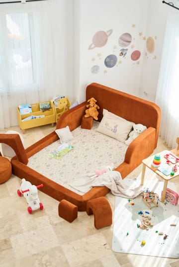 Lasten sänky Atelier Del Sofa Funbed Double (115 x 90 x 210 cm) Tile Red - Tile Red - Huonekalut - Lasten kalusteet - Lastensängyt & juniorisängyt - Tavallinen lastensänky