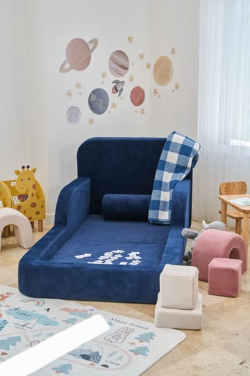 Lasten sänky Atelier Del Sofa Funbed Single (90 x 90 x 210 cm) Laivastonsininen - Laivastonsininen - Huonekalut - Lasten kalusteet - Lastensängyt & juniorisängyt - Tavallinen lastensänky