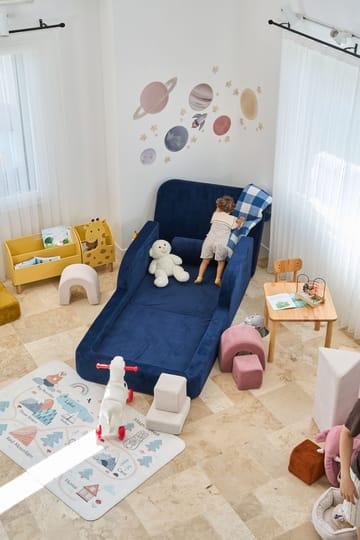 Lasten sänky Atelier Del Sofa Funbed Single (90 x 90 x 210 cm) Laivastonsininen - Laivastonsininen - Huonekalut - Lasten kalusteet - Lastensängyt & juniorisängyt - Tavallinen lastensänky