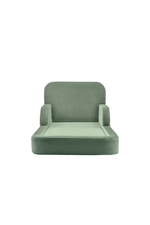 Lasten sänky Atelier Del Sofa Funbed Single (90 x 90 x 210 cm) Vihreä - Vihreä - Huonekalut - Lasten kalusteet - Lastensängyt & juniorisängyt - Tavallinen lastensänky
