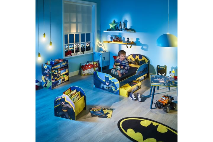 Lastensänky Batman Laatikoilla Sininen/Keltainen - DC Comics - Lastensängyt & juniorisängyt - Tavallinen lastensänky