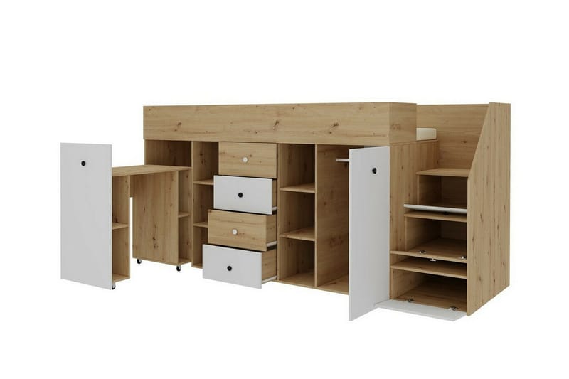 Lastensänky Dunvegan 90x200 cm - Musta - Huonekalut - Lasten kalusteet - Lastensängyt & juniorisängyt - Tavallinen lastensänky