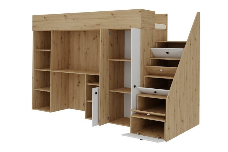 Lastensänky Dunvegan 90x200 cm - Musta - Huonekalut - Lasten kalusteet - Lastensängyt & juniorisängyt - Tavallinen lastensänky