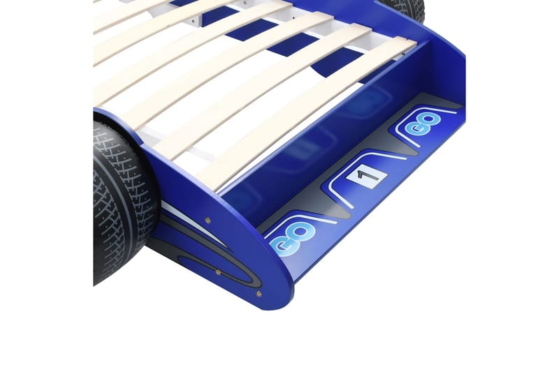 Lastensänky kilpa-auto 90x200 cm sininen - Sininen - Huonekalut - Lasten kalusteet - Lastensängyt & juniorisängyt - Tavallinen lastensänky