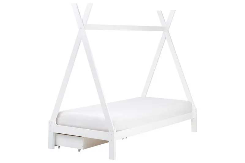 Lastensänky laatikoilla Devay - Valkoinen - Huonekalut - Lasten kalusteet - Lastensängyt & juniorisängyt - Talosänky