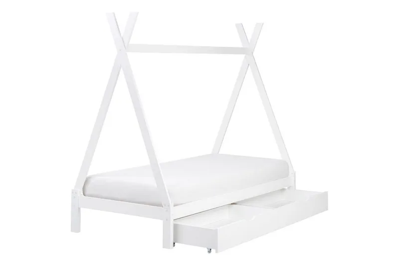 Lastensänky laatikoilla Devay - Valkoinen - Huonekalut - Lasten kalusteet - Lastensängyt & juniorisängyt - Talosänky