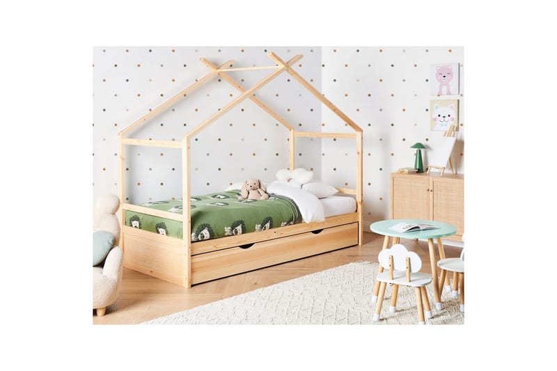 Lastensänky Orgeval - Vaalea puu - Huonekalut - Lasten kalusteet - Lastensängyt & juniorisängyt - Talosänky