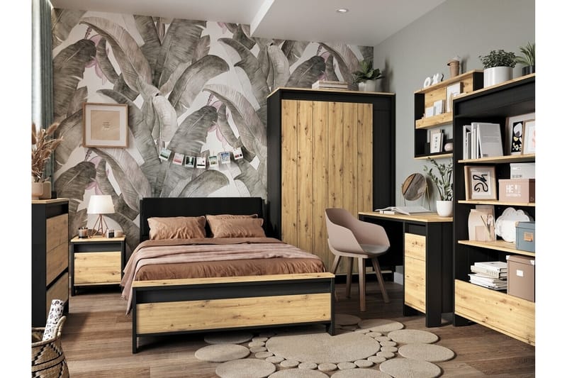 Lastensänky Rathmore 120x200 cm - Musta - Huonekalut - Lasten kalusteet - Lastensängyt & juniorisängyt - Tavallinen lastensänky