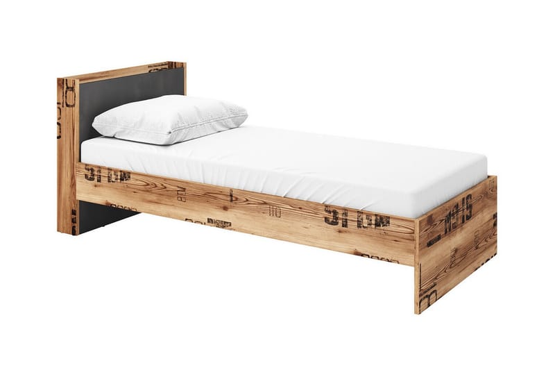 Lastensänky Rathmore 90x200 cm - Harmaa - Huonekalut - Lasten kalusteet - Lastensängyt & juniorisängyt - Tavallinen lastensänky
