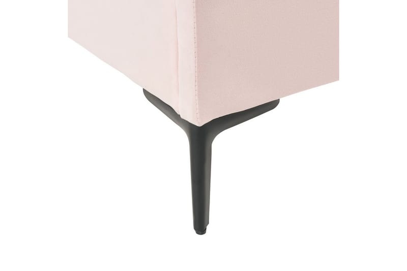 Lastensänky Rubian - Vaaleanpunainen, Musta - Huonekalut - Lasten kalusteet - Lastensängyt & juniorisängyt - Tavallinen lastensänky