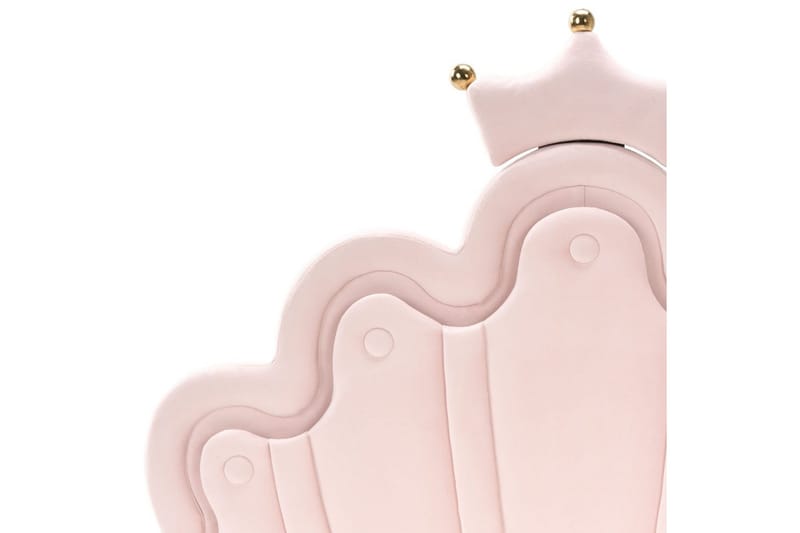 Lastensänky Rubian - Vaaleanpunainen, Musta - Huonekalut - Lasten kalusteet - Lastensängyt & juniorisängyt - Tavallinen lastensänky