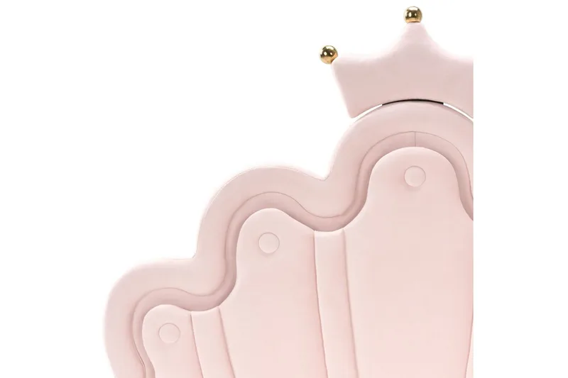 Lastensänky Rubian - Vaaleanpunainen, Musta - Huonekalut - Lasten kalusteet - Lastensängyt & juniorisängyt - Tavallinen lastensänky