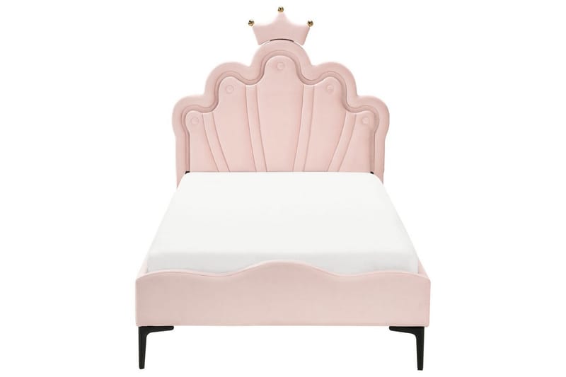 Lastensänky Rubian - Vaaleanpunainen, Musta - Huonekalut - Lasten kalusteet - Lastensängyt & juniorisängyt - Tavallinen lastensänky