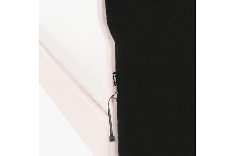 Lastensänky Rubian - Vaaleanpunainen, Musta - Huonekalut - Lasten kalusteet - Lastensängyt & juniorisängyt - Tavallinen lastensänky