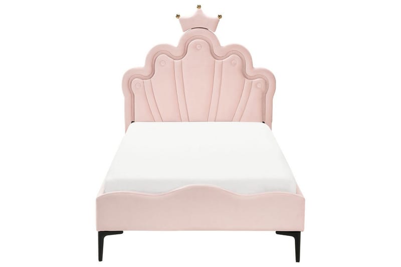 Lastensänky Rubian - Vaaleanpunainen, Musta - Huonekalut - Lasten kalusteet - Lastensängyt & juniorisängyt - Tavallinen lastensänky