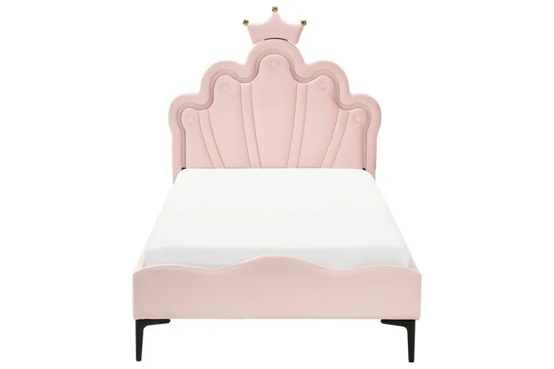 Lastensänky Rubian - Vaaleanpunainen, Musta - Huonekalut - Lasten kalusteet - Lastensängyt & juniorisängyt - Tavallinen lastensänky