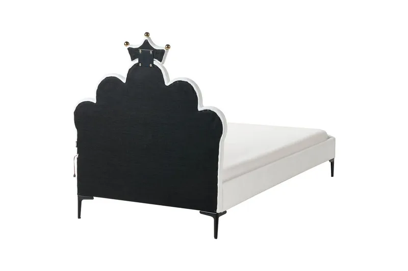 Lastensänky Rubian - Valkoinen, Musta - Huonekalut - Lasten kalusteet - Lastensängyt & juniorisängyt - Tavallinen lastensänky