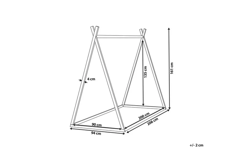 Lastensänky Saurat - Harmaa - Huonekalut - Lasten kalusteet - Lastensängyt & juniorisängyt - Tavallinen lastensänky