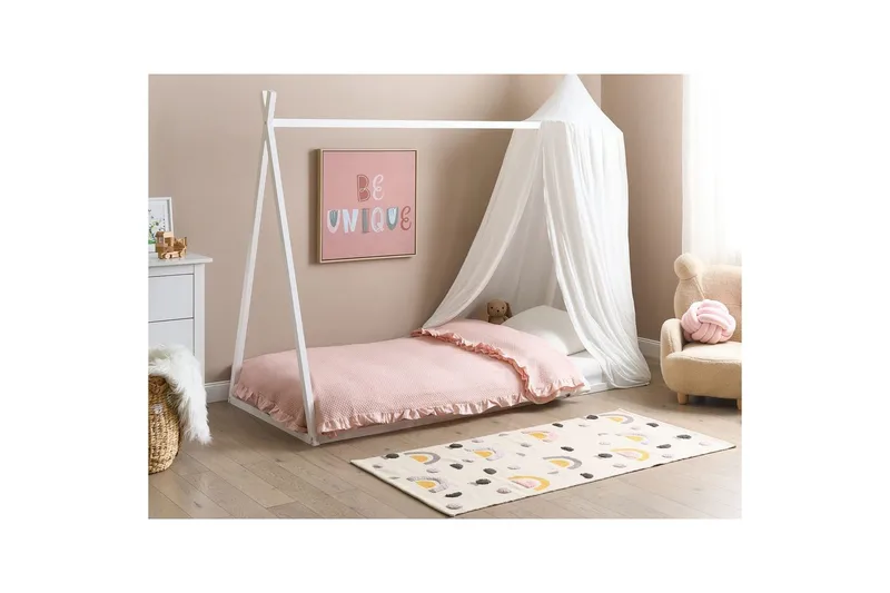 Lastensänky Saurat - Valkoinen - Huonekalut - Lasten kalusteet - Lastensängyt & juniorisängyt - Talosänky