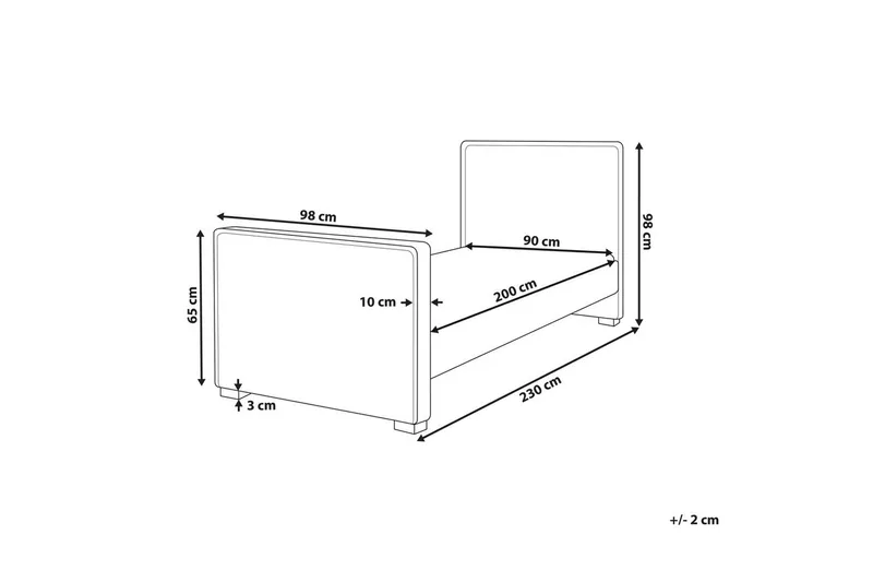Lastensänky Teenie - Huonekalut - Lasten kalusteet - Lastensängyt & juniorisängyt - Tavallinen lastensänky
