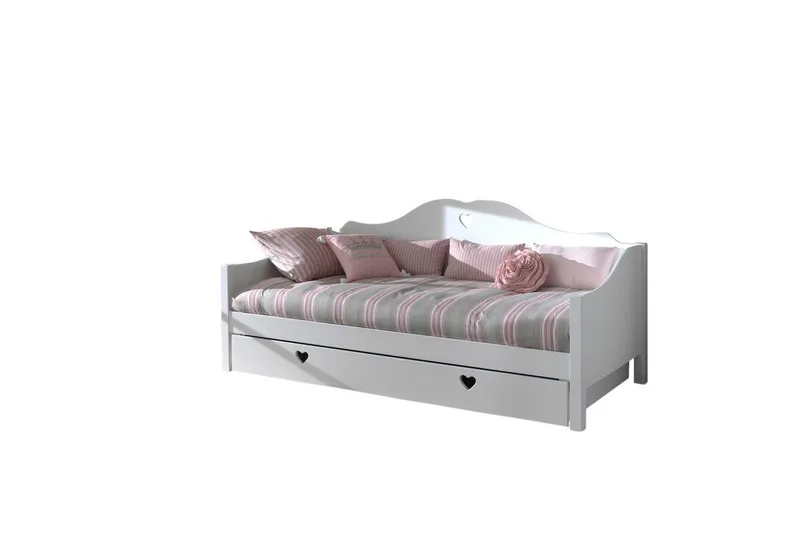 Mökkisänky laatikolla Amori 90 x 200 cm Valkoinen, undefined