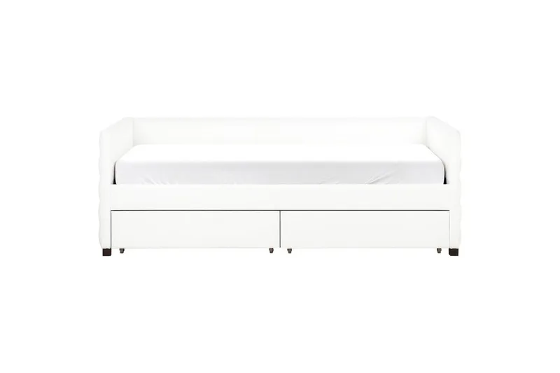 Päivävuode säilytystilalla Marray - Valkoinen - Huonekalut - Lasten kalusteet - Lastensängyt & juniorisängyt - Tavallinen lastensänky