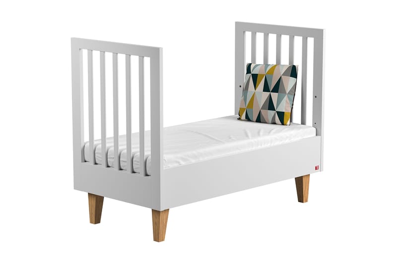 Pinnasänky Lounge 70x140 cm Puu/Luonnonväri/Valkoinen - VOX - Huonekalut - Lasten kalusteet - Lastensängyt & juniorisängyt