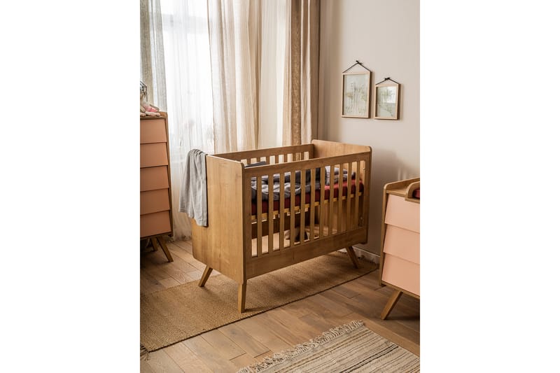 Pinnasänky Vintage 60x120 cm Puu/Luonnonväri - VOX - Huonekalut - Lasten kalusteet - Lastensängyt & juniorisängyt