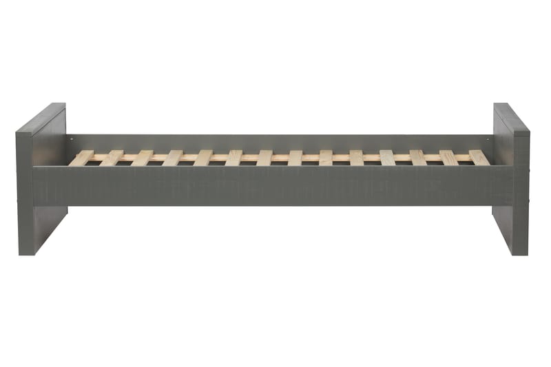 Säng Janey Förvaring 95x214 cm - Harmaa - Huonekalut - Lasten kalusteet - Lastensängyt & juniorisängyt - Tavallinen lastensänky