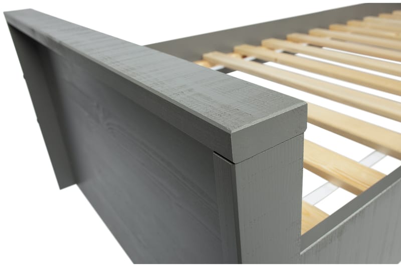 Säng Janey Förvaring 95x214 cm - Harmaa - Huonekalut - Lasten kalusteet - Lastensängyt & juniorisängyt - Tavallinen lastensänky